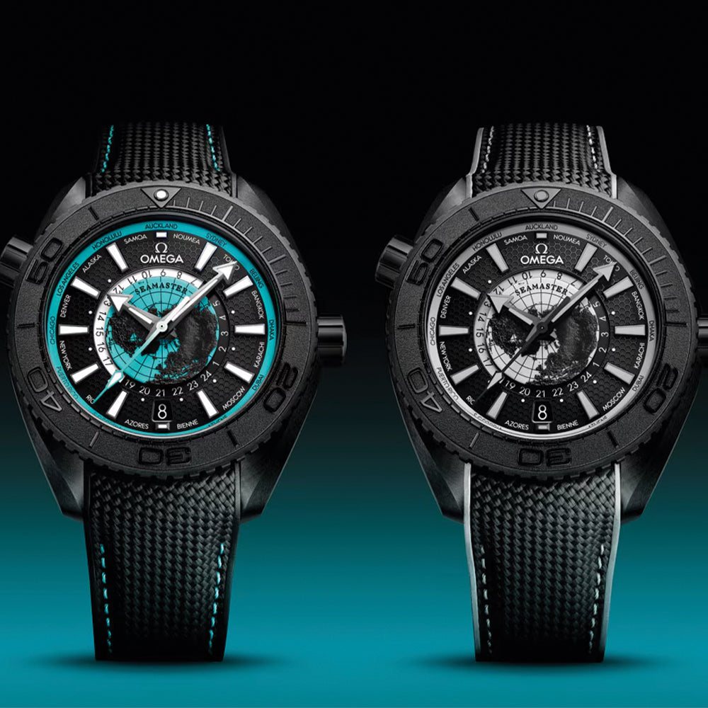 Seamaster Planet Ocean 600M Swart Keramiek 45,5 mm - Swart op rubberband