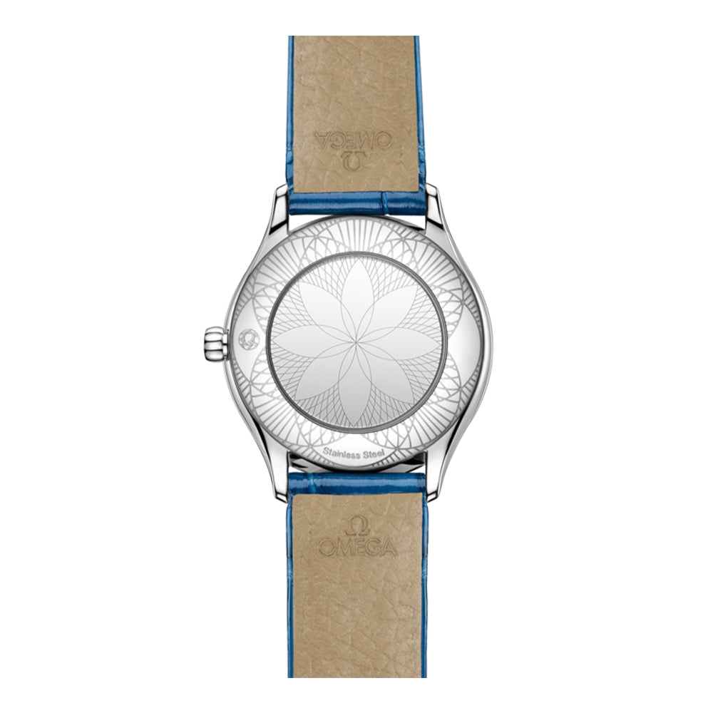 De Ville Mini Trésor Diamantkwarts 26mm - Wit op band