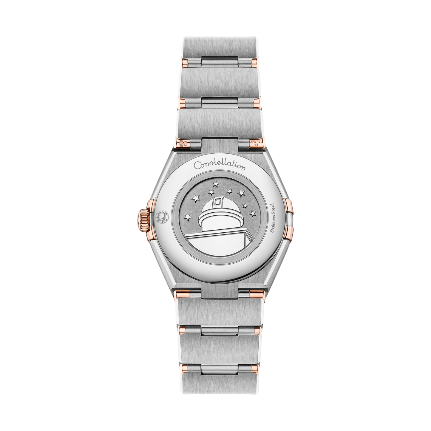 Constellation Quartz Acier et Or Sedna™ 28 mm - Blanc, Nacre sur Bracelet