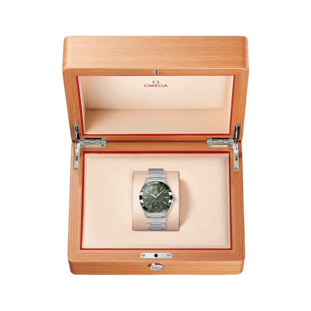 Konstellasie 41mm - Groen meteoriet op armband