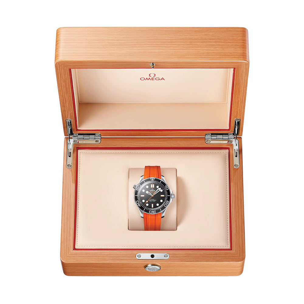 Seamaster Diver 300M 42mm - Black on Rubber Strap