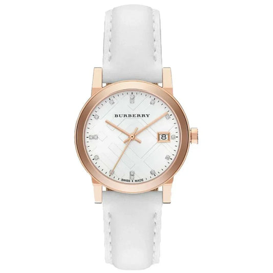 Burberry The City Diamond Ladies Rose Gold 34mm Watch