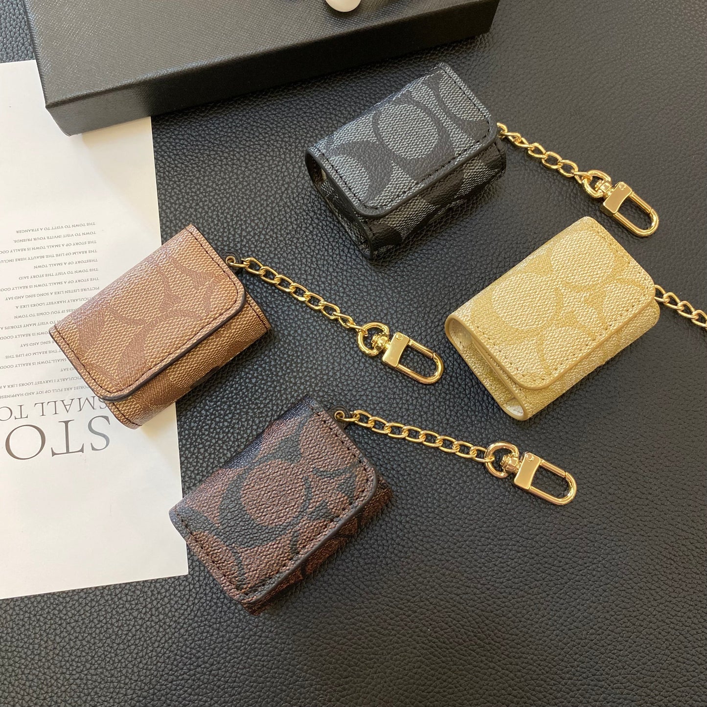 Luxury Classic AirPods Pro Cases Dark brown-YH240425