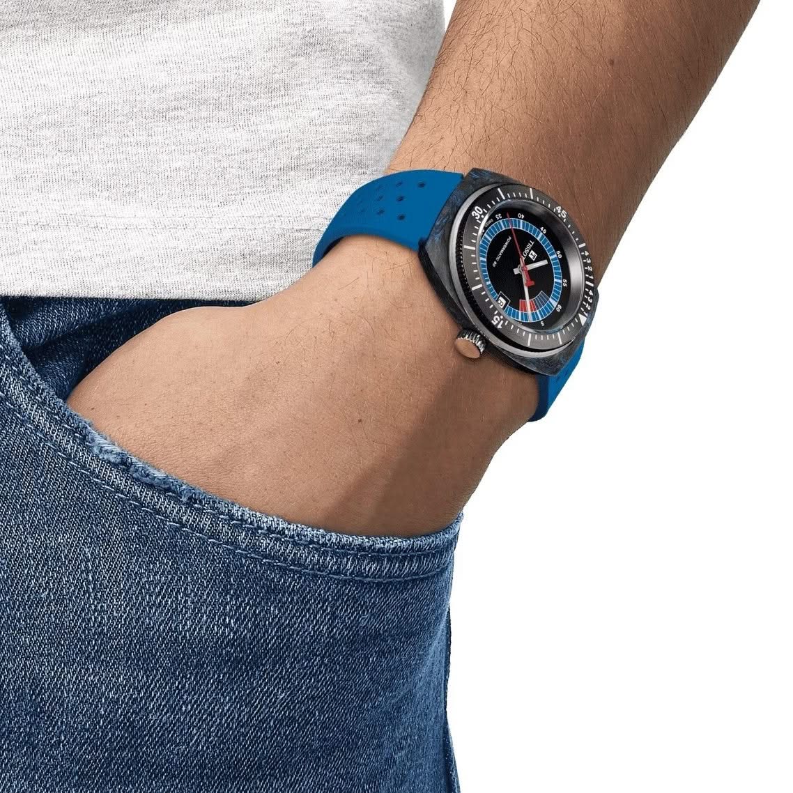 Montre TISSOT Sidéral Bleu 41 mm