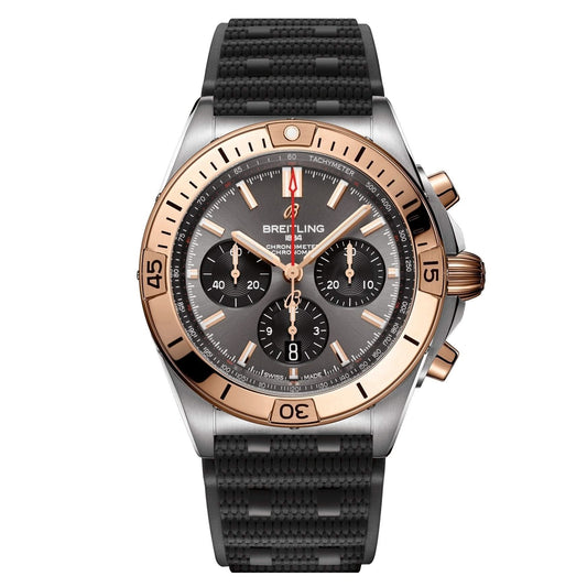 BREITLING Chronomat B01 Chronograph Antraciet 42mm Horlosie