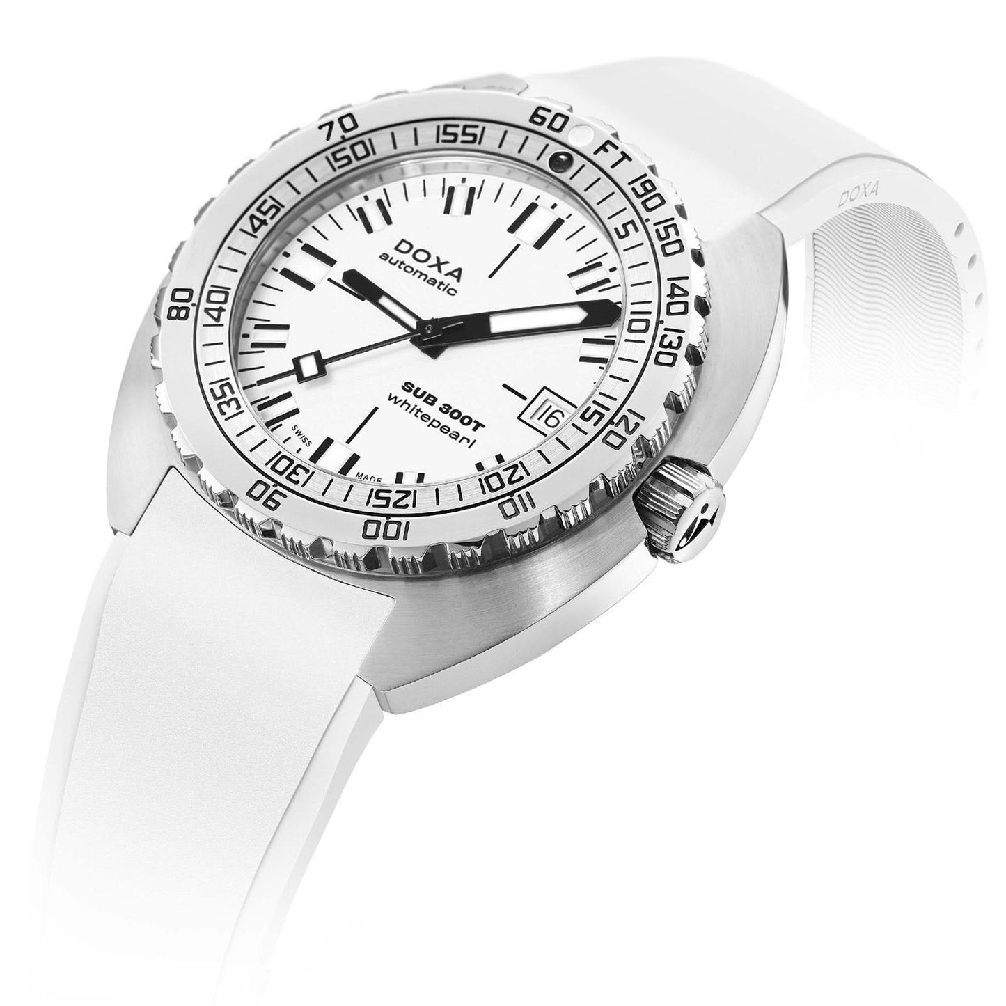DOXA SUB 300T Whitepearl Horlosie