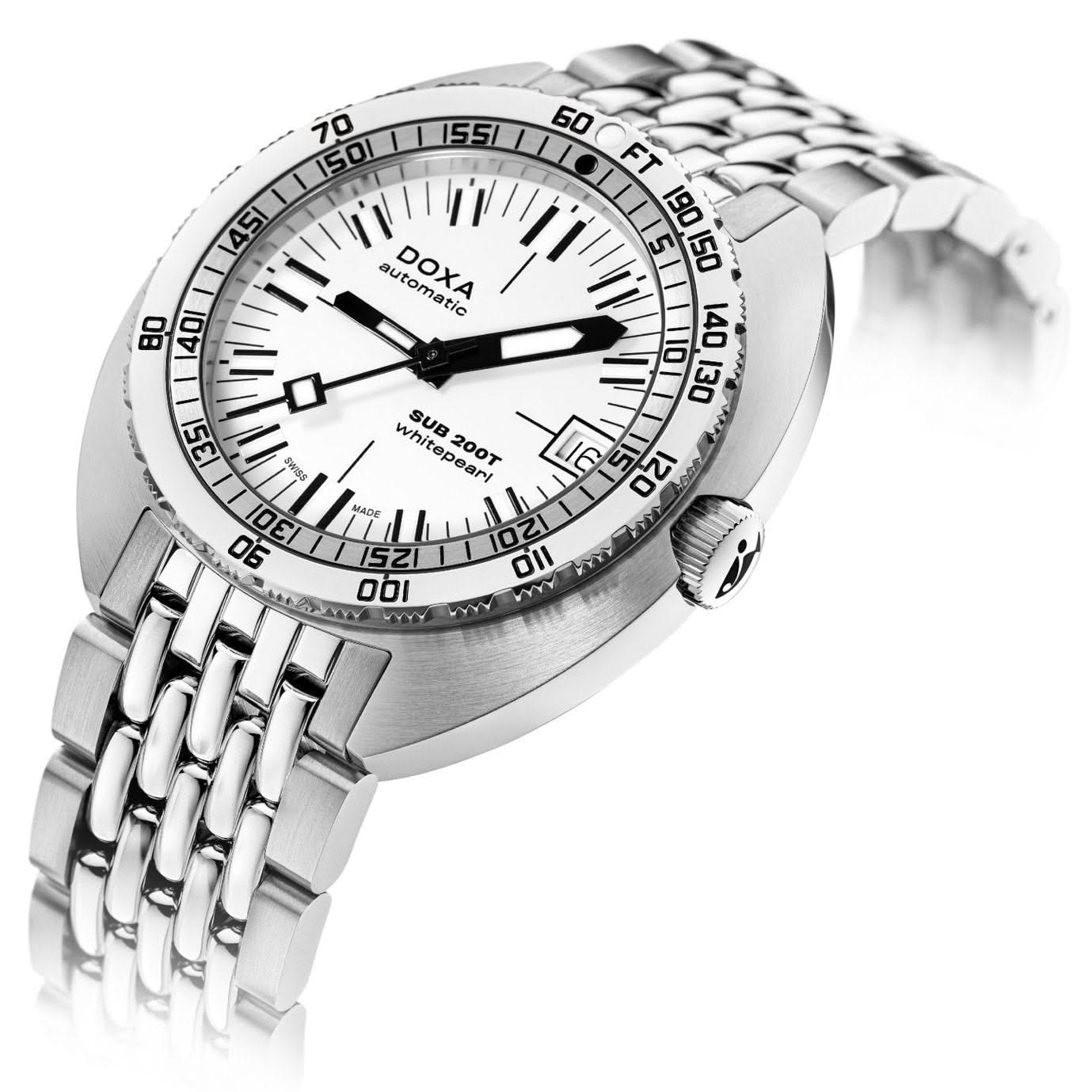 DOXA SUB 200T Whitepearl Horlosie