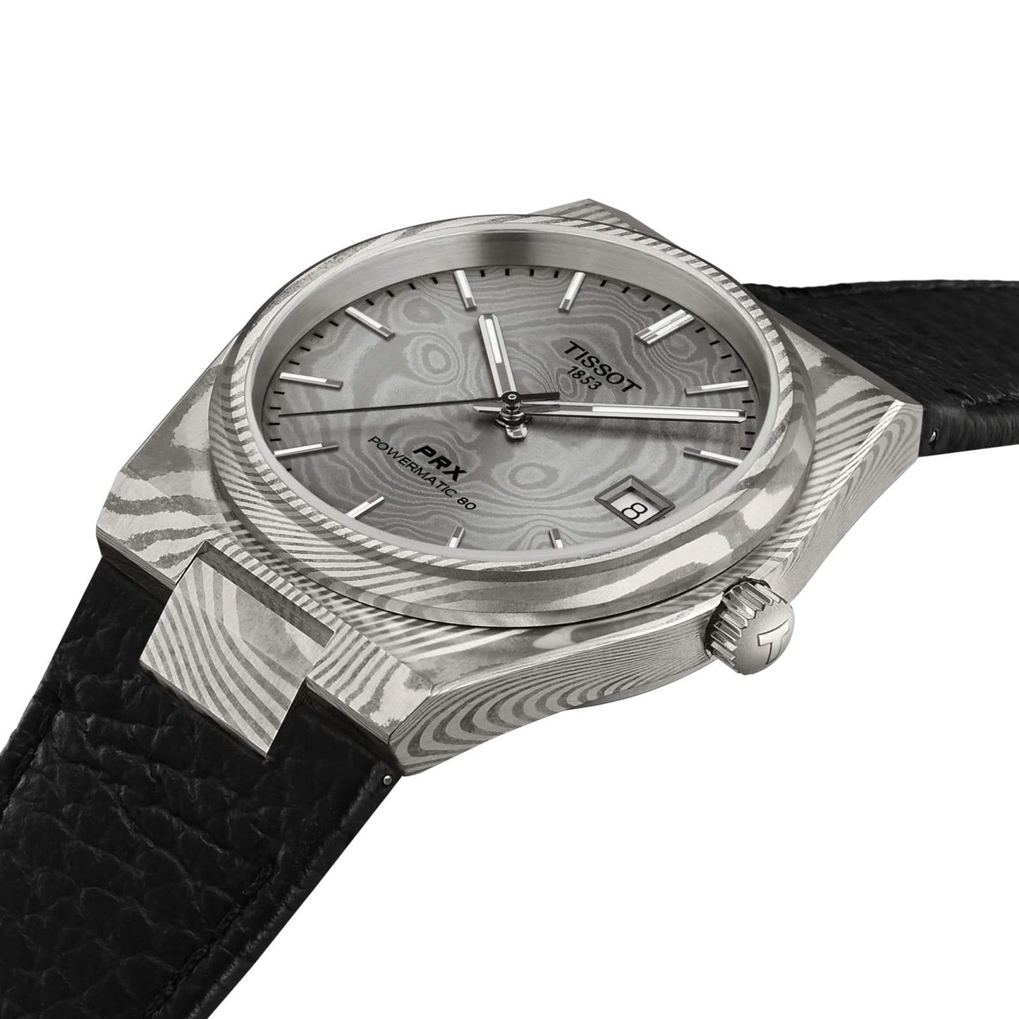 TISSOT PRX Damascus Steel 38mm Watch