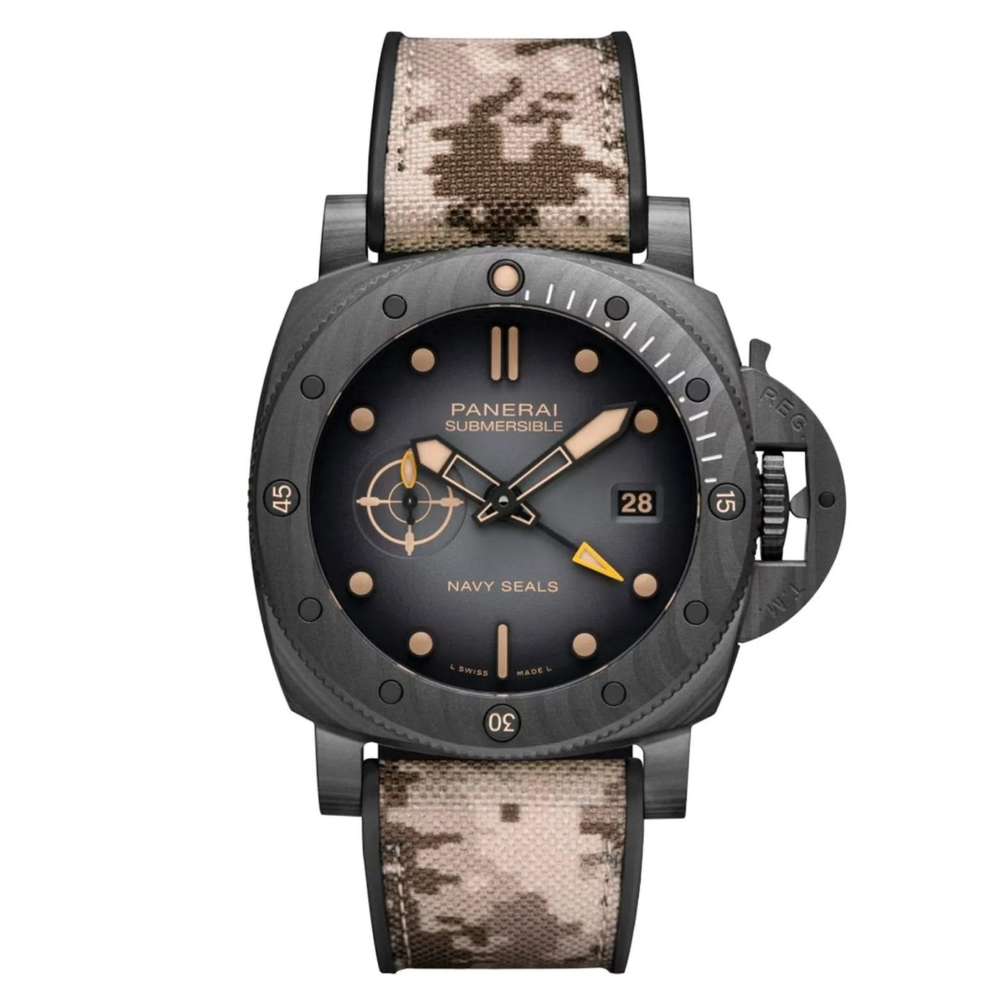 Dompelbare QuarantaQuattro GMT Navy SEALs Carbotech™