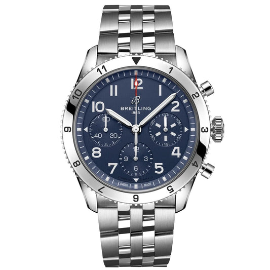 BREITLING Classic AVI Chronograph huldeblyk aan Vought F4U Corsair 42mm horlosie