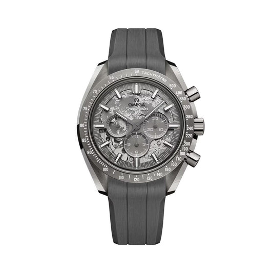 Speedmaster Grey Side of the Moon Grey Ceramic 44.25mm - Grey on Rubber Strap