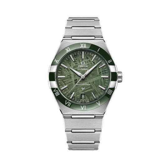 Konstellasie 41mm - Groen meteoriet op armband