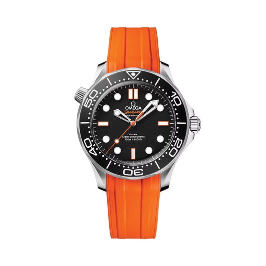Seamaster Diver 300M 42 мм - чорний на гумовому ремінці