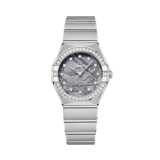 Constellation Diamonds Quartz 28mm - Laventel Meteoriet op Armband