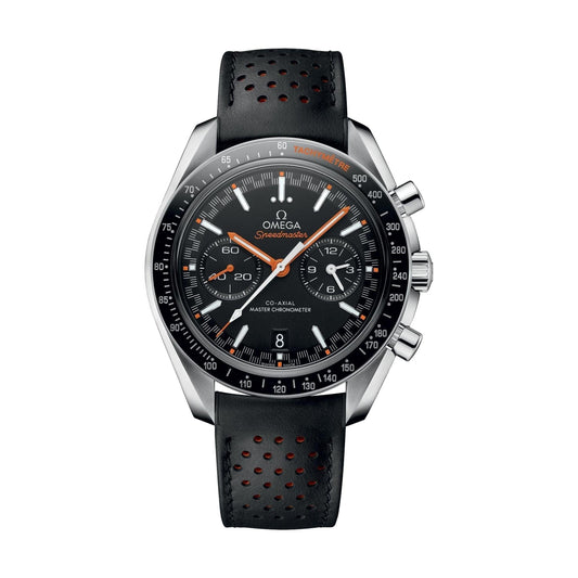 Speedmaster Racing Chronograph 44.25mm - Black on Leather Strap