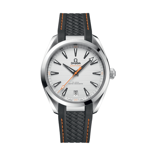 Seamaster Aqua Terra 150M 41 мм - срібло на гумовому ремінці
