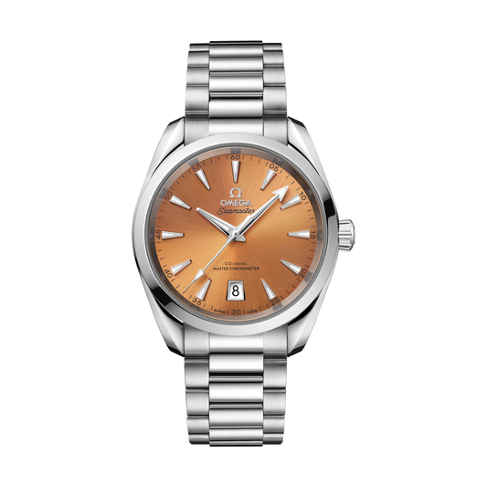 Seamaster Aqua Terra Shades 150M 38mm - шафраново-помаранчевий на браслеті