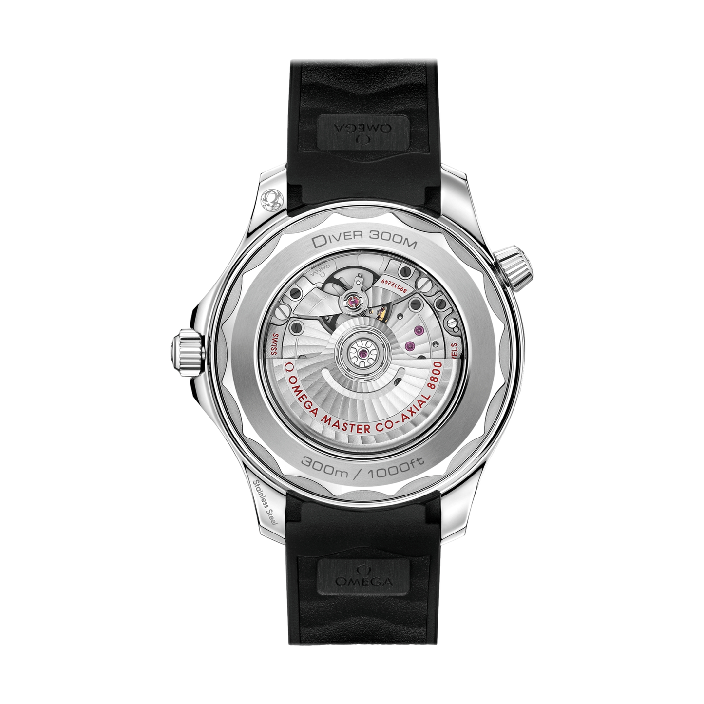 Seamaster Diver 300M 42mm - Black on Rubber Strap