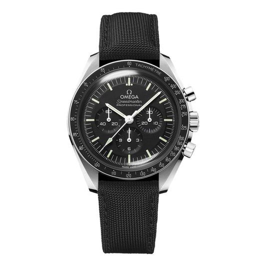 Speedmaster Moonwatch Professional Hesalite 42mm - Black on Fabric Strap