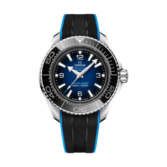 Seamaster Planet Ocean Ultra Deep 6000M 45,5 мм- синій на гумовому ремінці