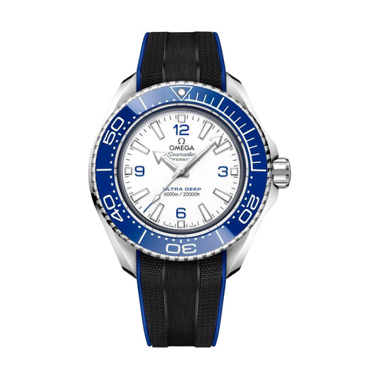 Seamaster Planet Ocean Ultra Deep 6000M 45,5 мм - білий на гумовому ремінці